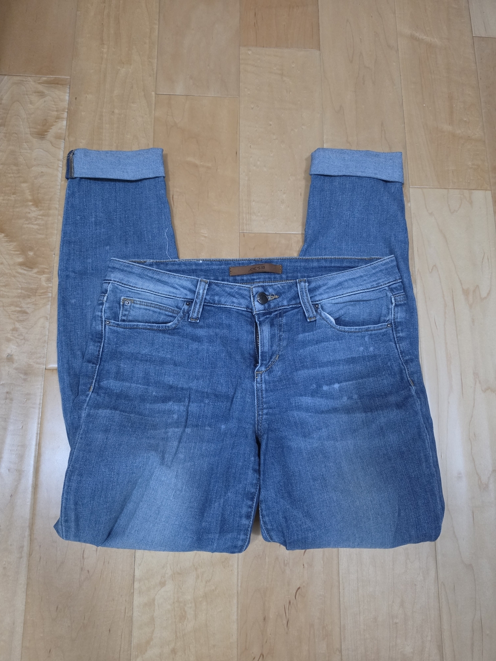 Joe's Jeans Blue Skinny Jeans with Faded Detail